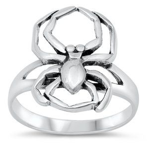Sterling Silver Spider Ring 925 Fashion Band